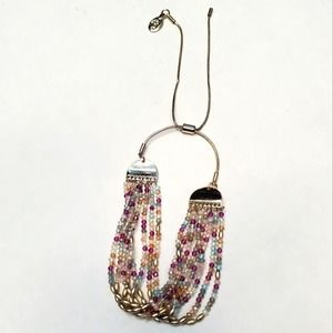 LOFT Multi-Color Multi-Strand Adjustable Beaded Bracelet